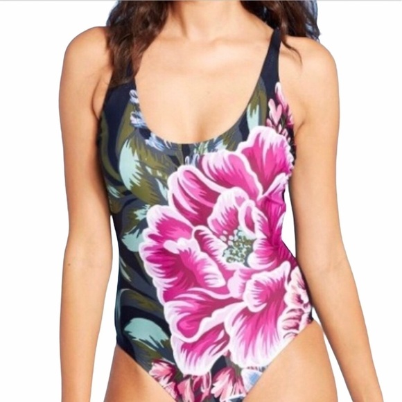 Kona sol tropical floral one piece swimsuit NWT Small - Picture 1 of 13
